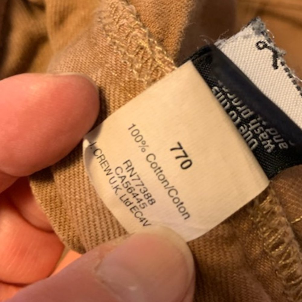 J Crew 770  tan jeans - Picture 7 of 8
